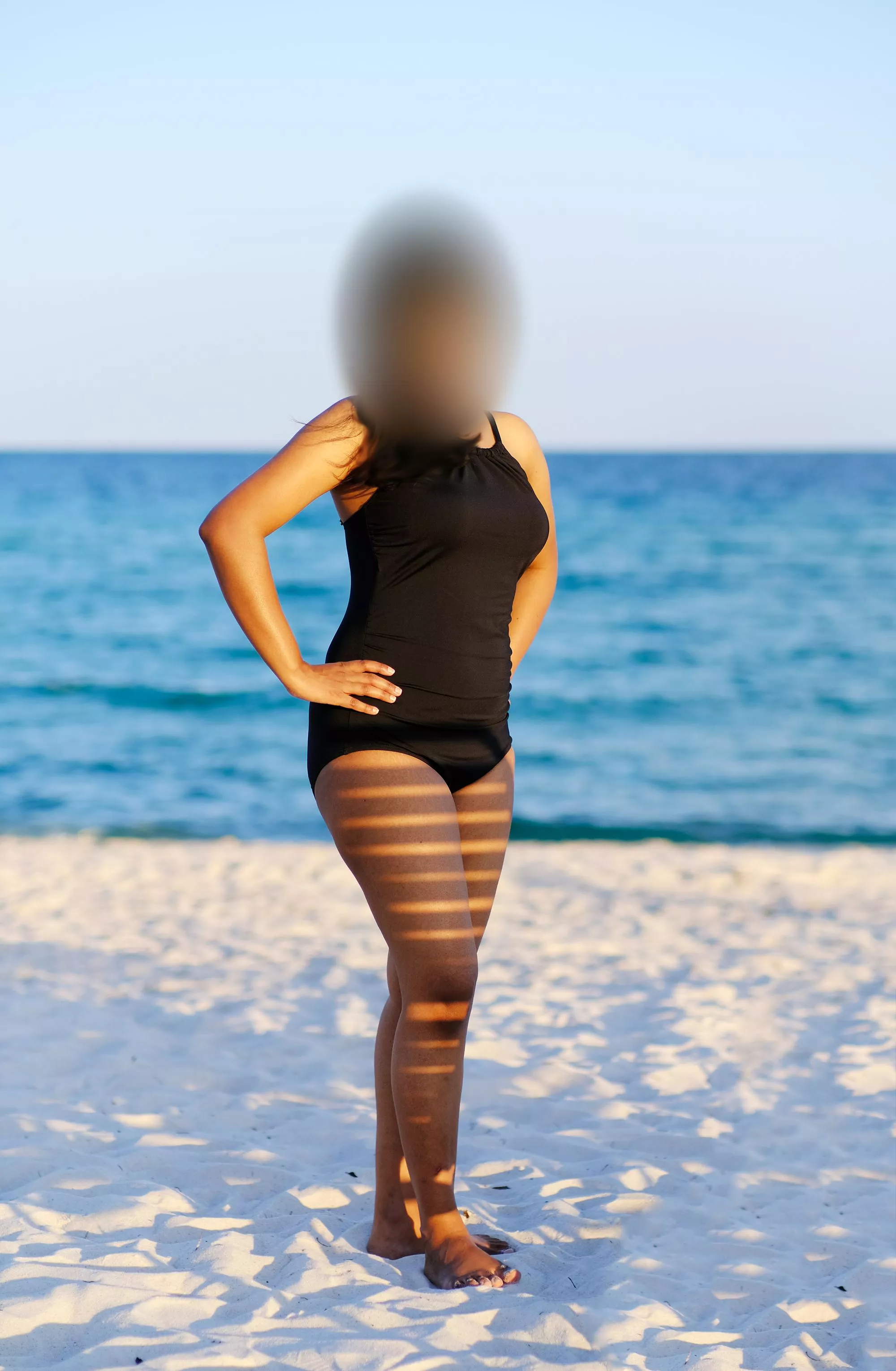 I love wearing swimsuits. How do I look in this? [F]