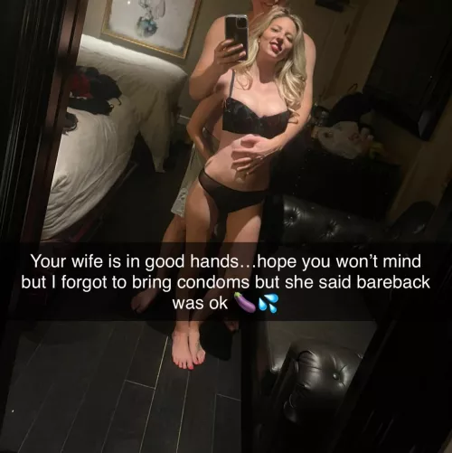 I love when my date sends my hubby a text😈