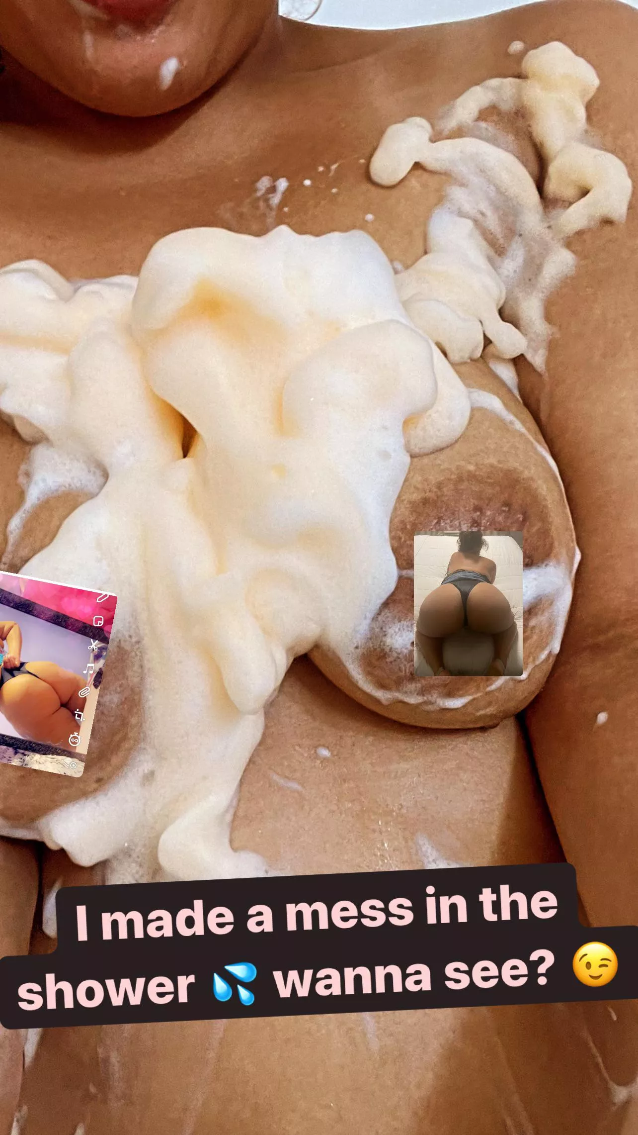 I made a mess in the shower π¦ I made a mess in the shower π¦