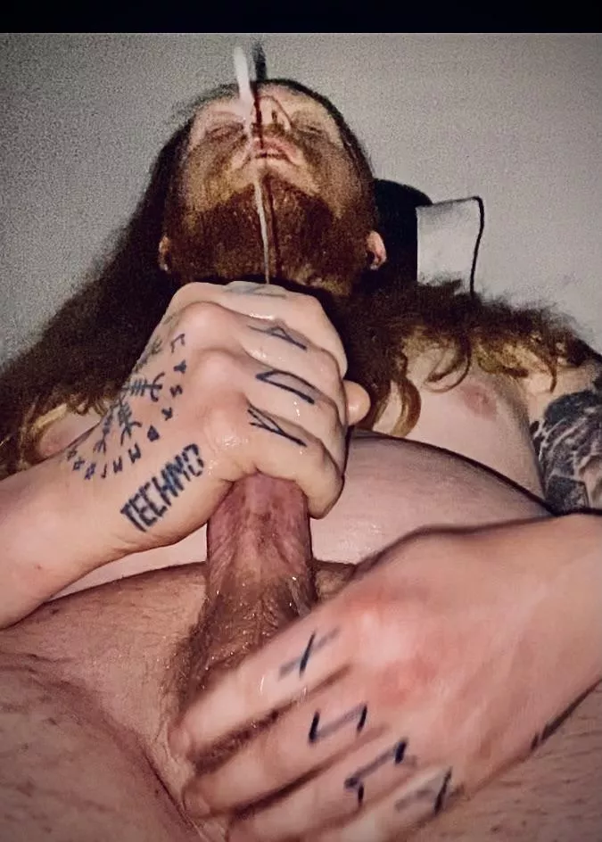 I made a mess. Wish I had a cock in my mouth though ?Should I post the video? ???