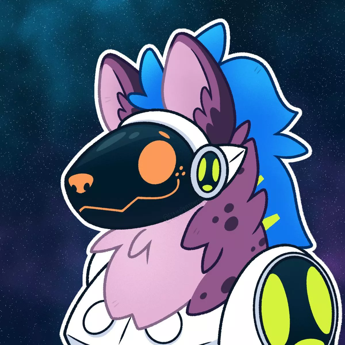 I made myself a new icon of my sona to feel better! (OC)