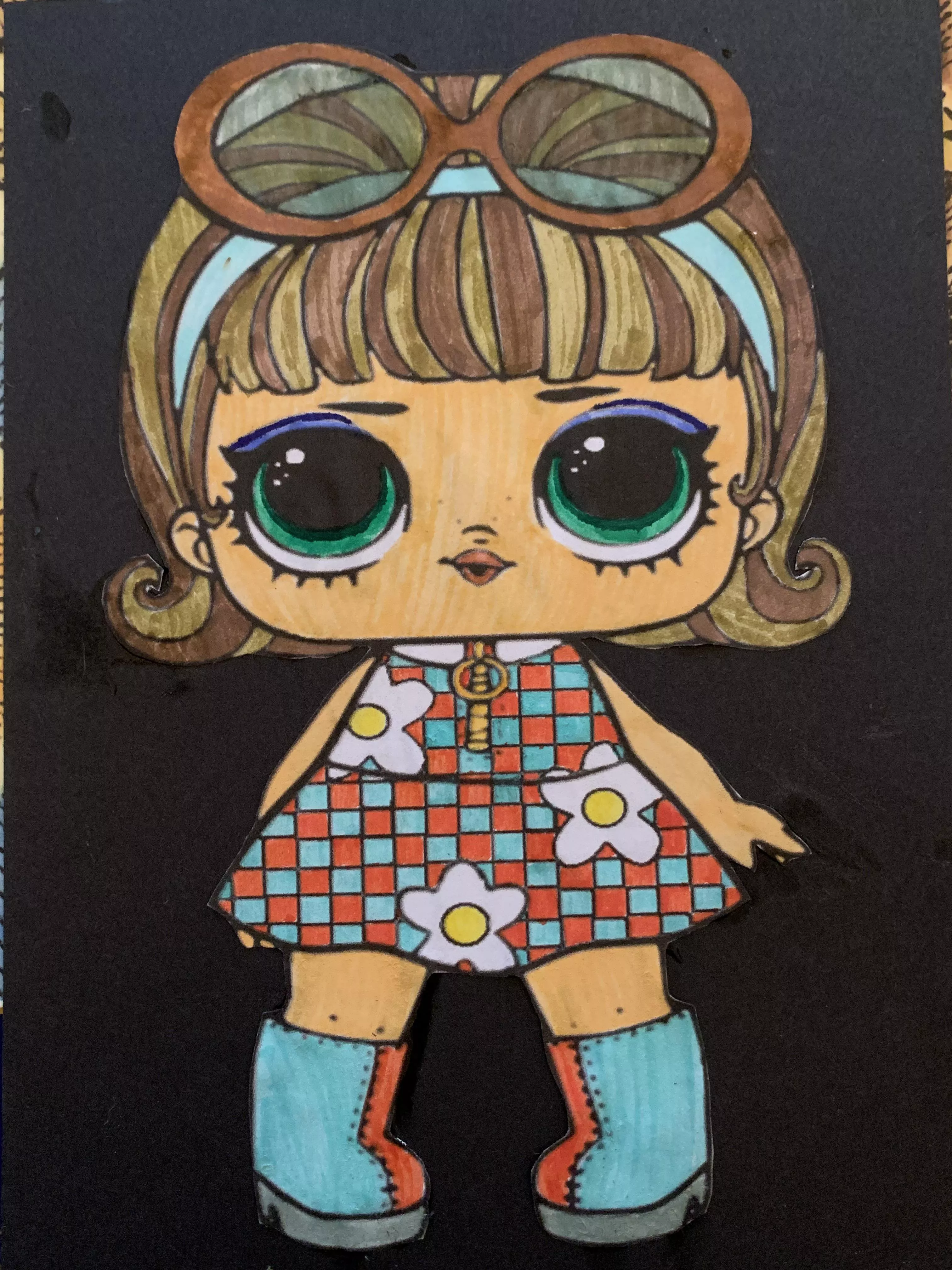 I needed to make a thank you postcard for a Christmas gift I received. Do you think this came out well?