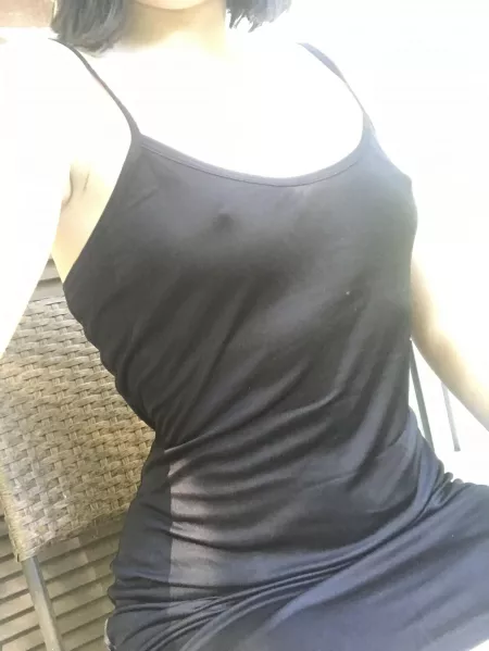 I never wear bras anymore