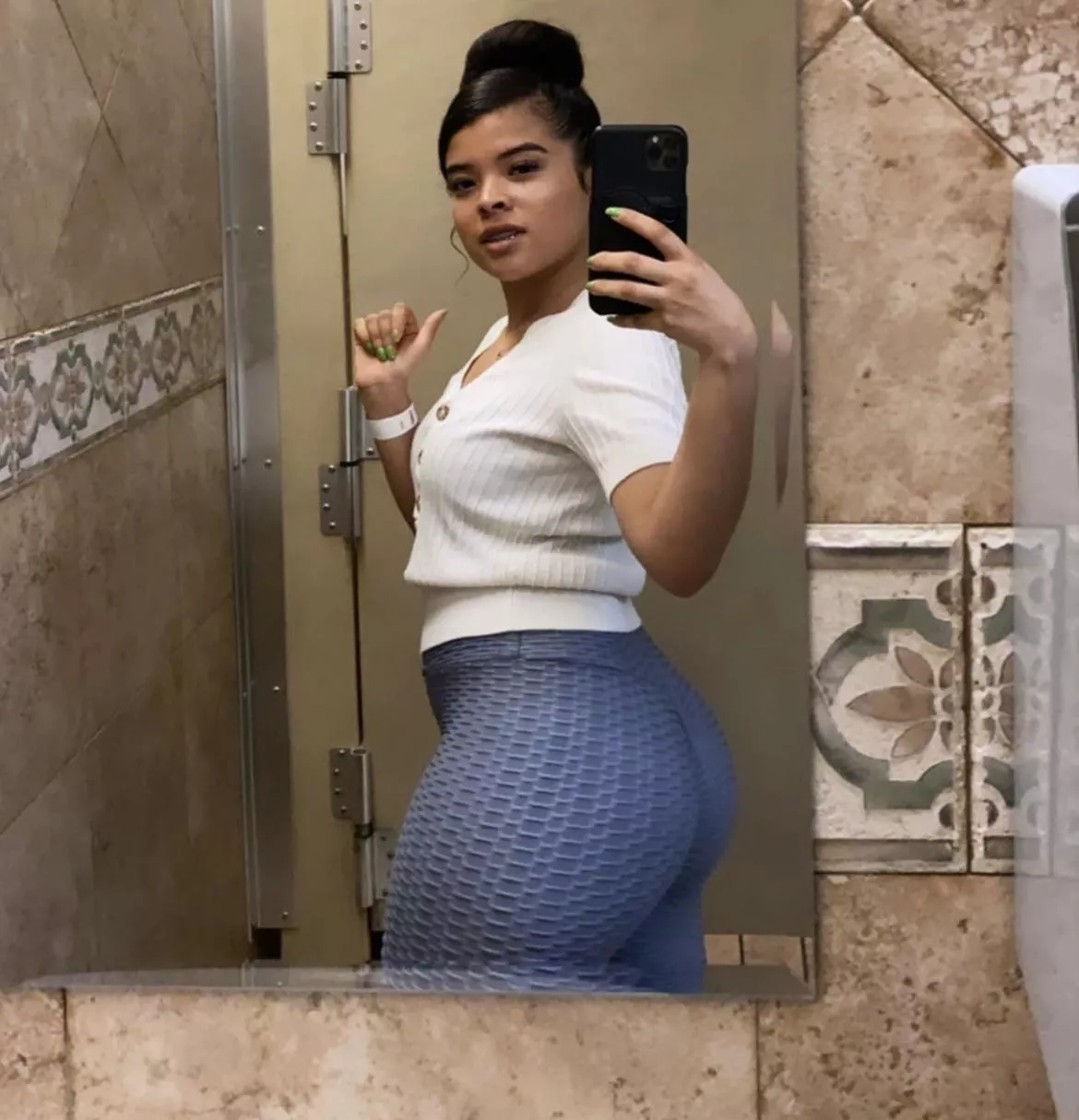 I often get hit on and groped at work by my co-works and customers😝 pm to chat