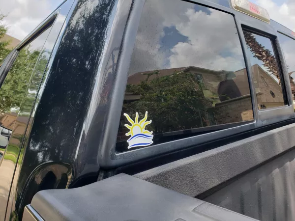 I put the naturist symbol on my truck. Few will even understand. If you see me, honk and wave! ๐