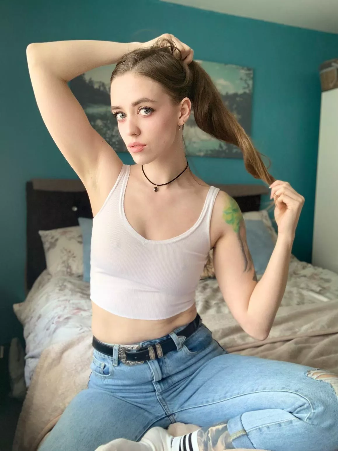 I rarely wear a bra under a white top I rarely wear a bra under a white top