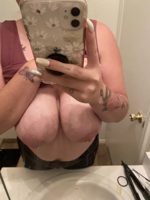 I really need someone to suck on them… I really need someone to suck on them…