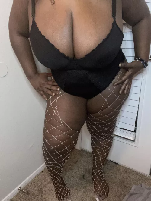 I ripped my fishnets…wanna finish ripping them off of me