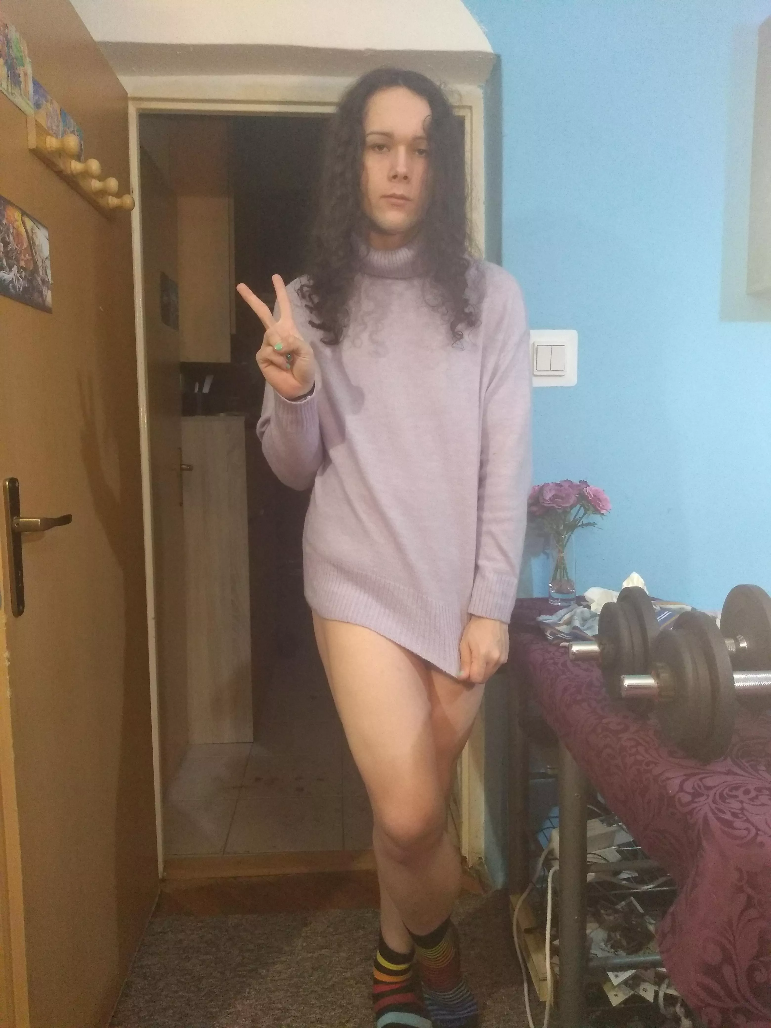 I shaved my legs for the first time today! What do you think about bigger femboys ?
