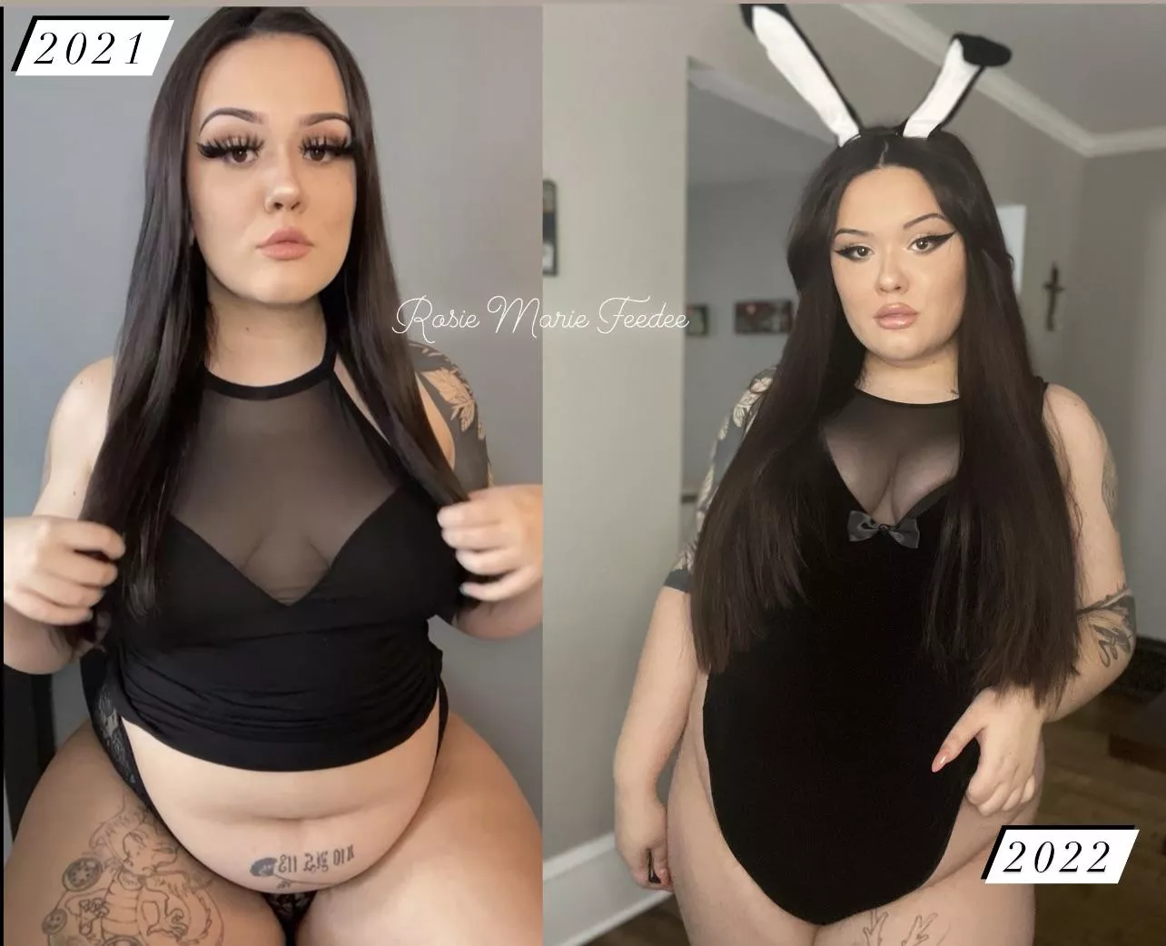 I think I haven’t changed at all since last January, then I see comparisons like these LOL