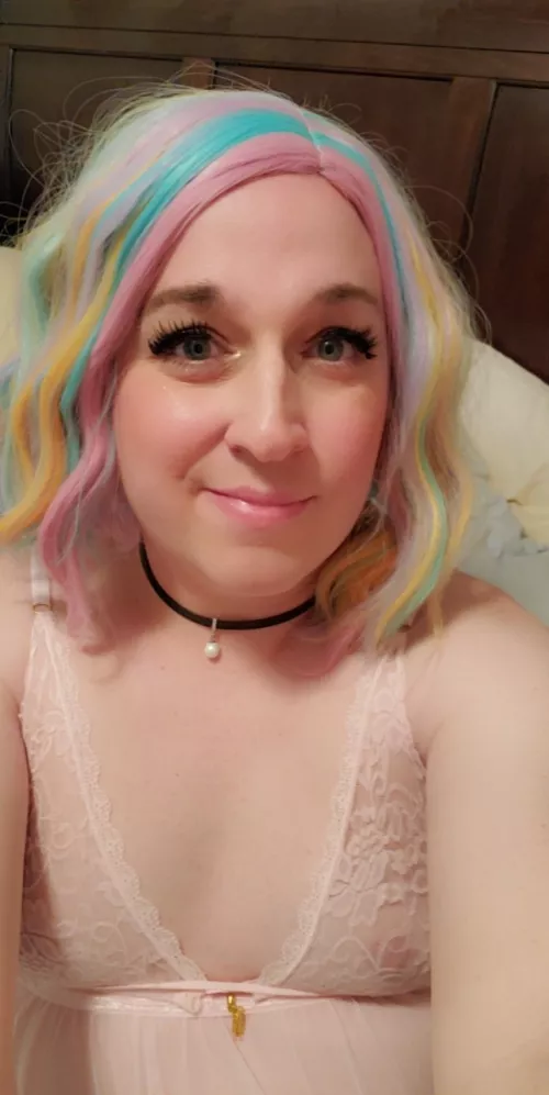 I think this cute pink babydoll looks good on me ๐ณ I think this cute pink babydoll looks good on me ๐ณ