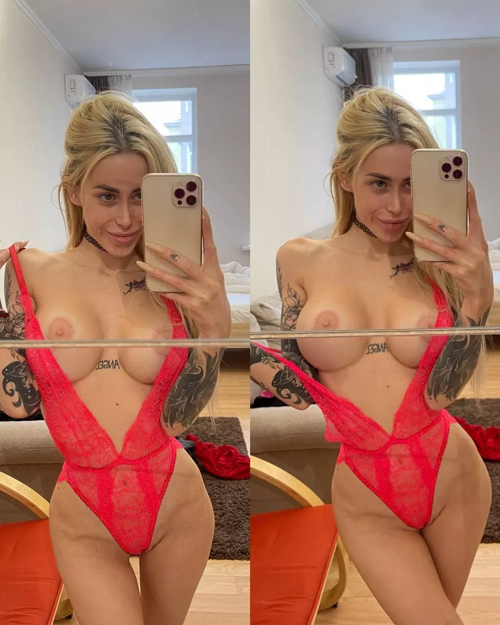 I think you dont mind if I stay like that in front of you?