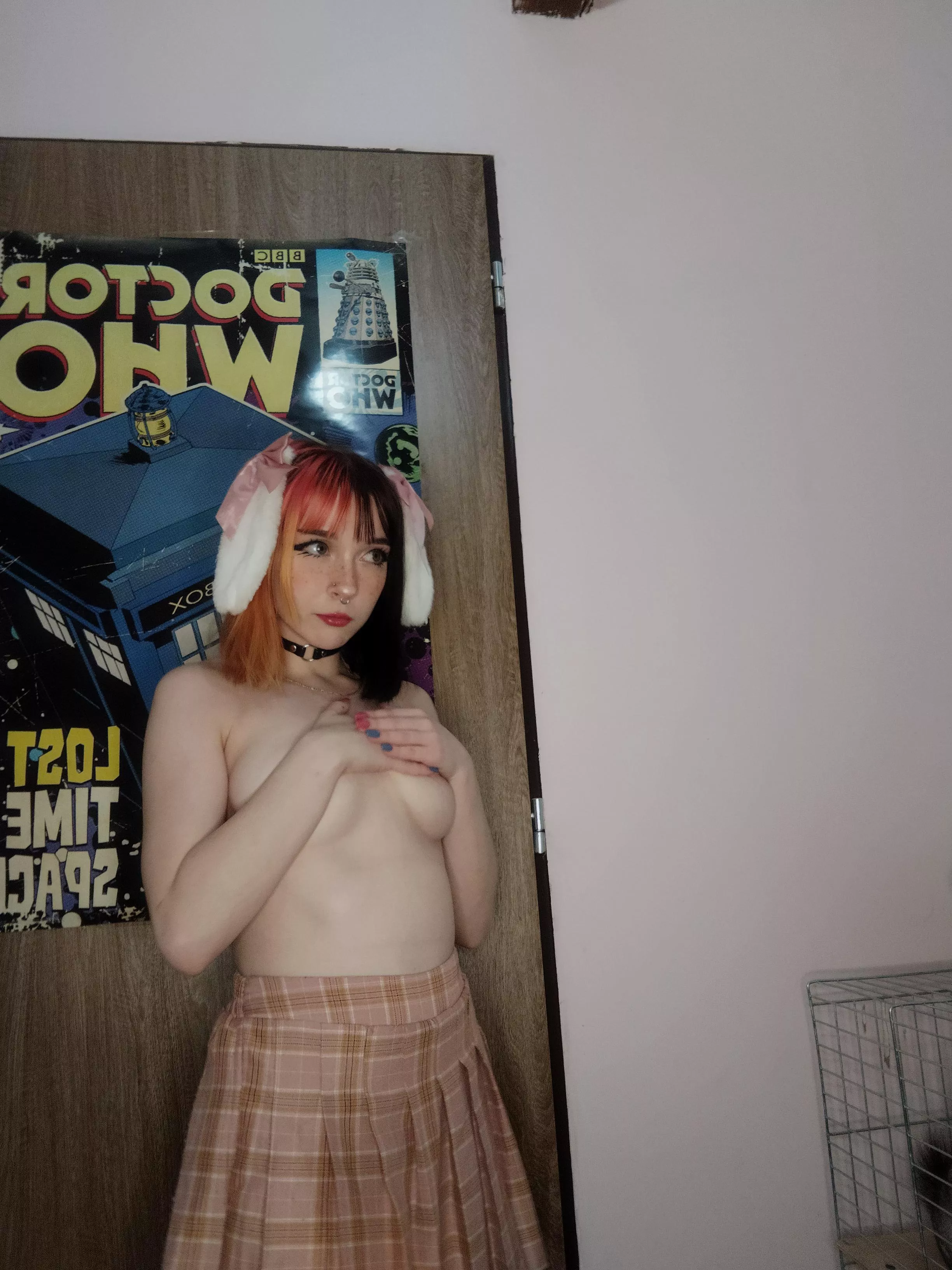 I think you should push me against the door