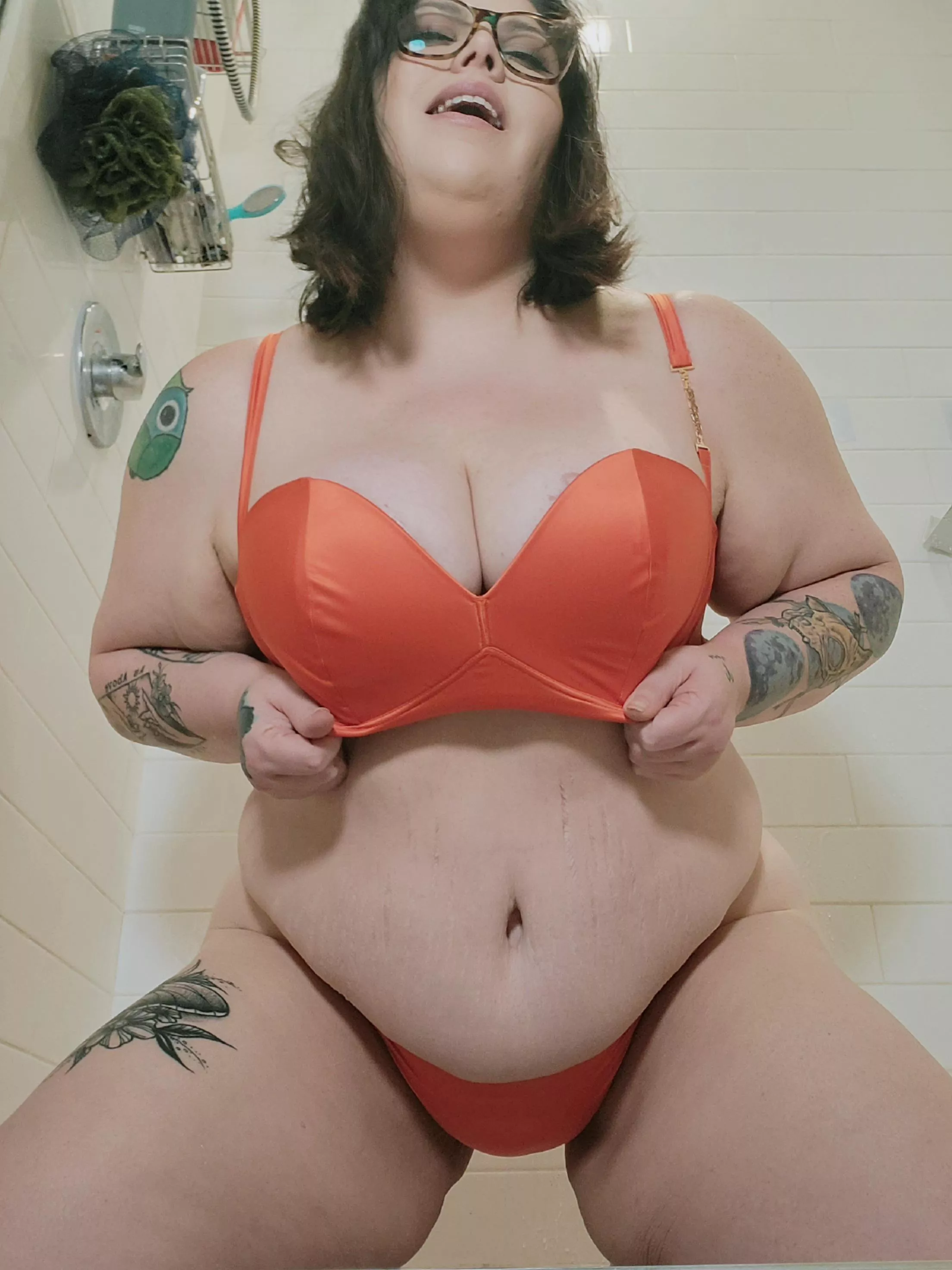 I took these before I came in the shower