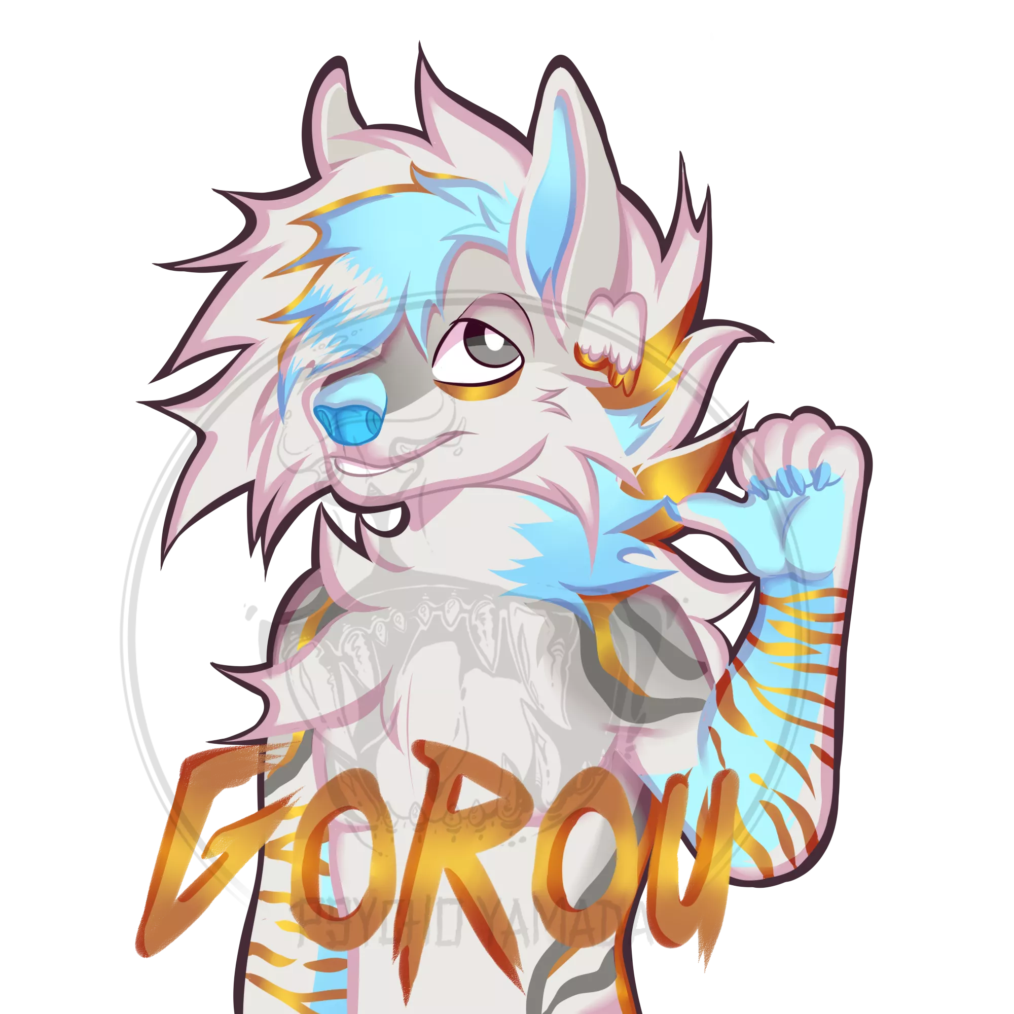 I tried to do a badge for my oc ^^ (art by me~)