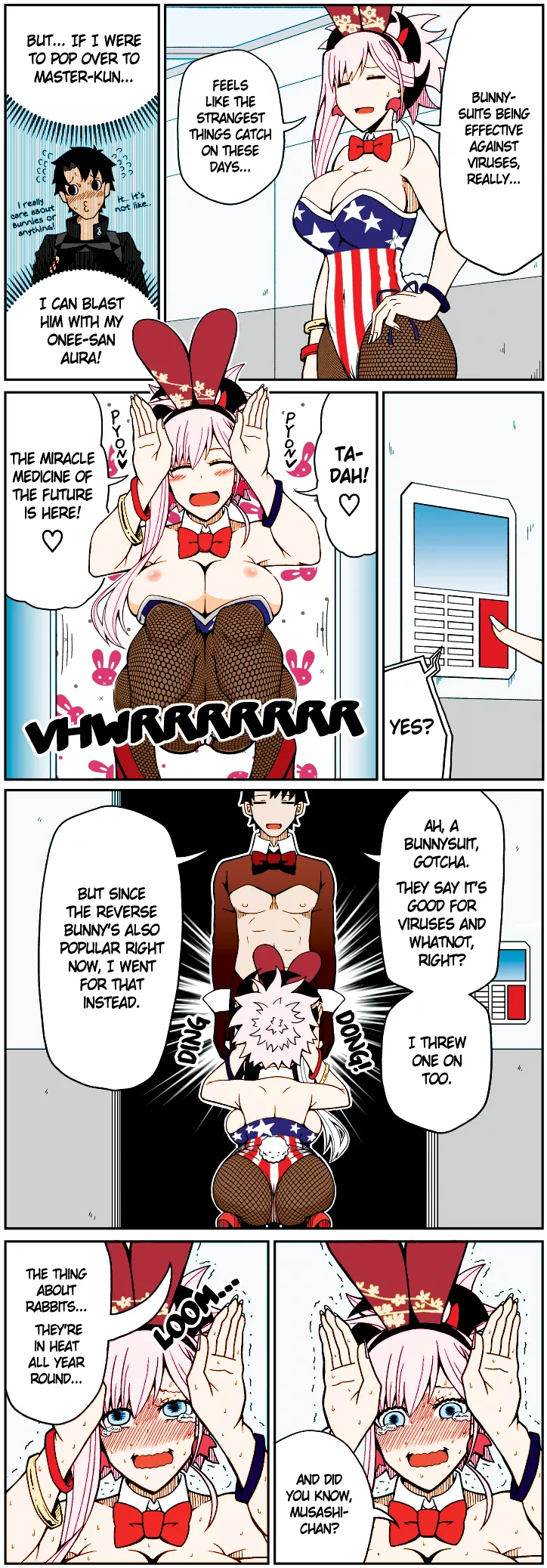 I was bored so i colored this bunny Musashi comic [Pororokka]