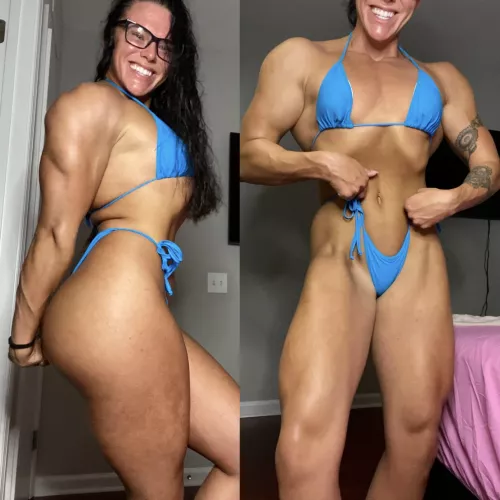 I was gifted with the length. But the muscle - all me. 😈 Yes - I am just getting started. 😉