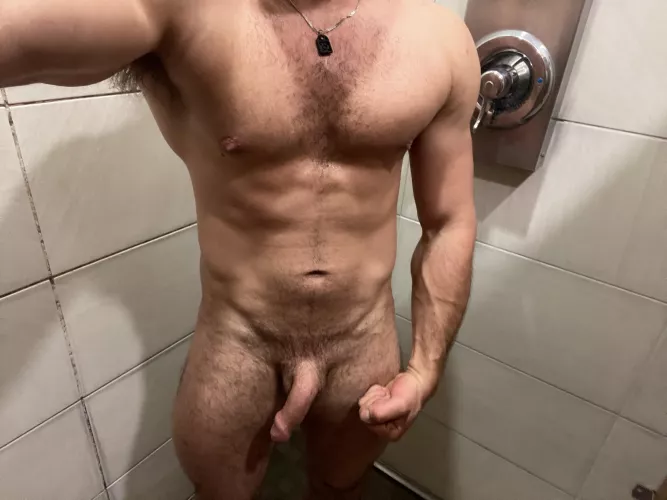 I was horny in the gym shower