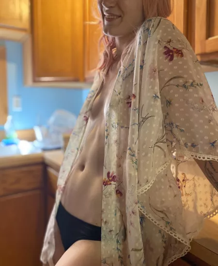 I wasn’t [f]inished playing in the kitchen 😋