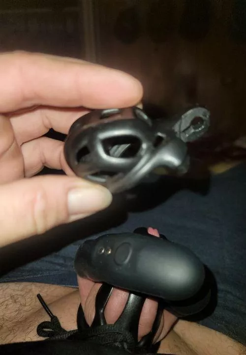 I will fit my huge cock on this tiny cage