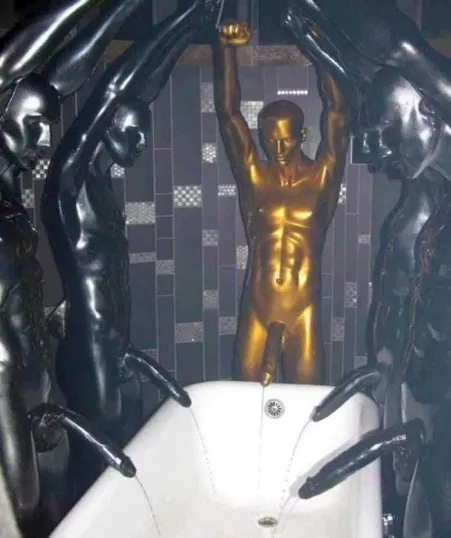 I wish I have bathroom like that but with alive guys ?