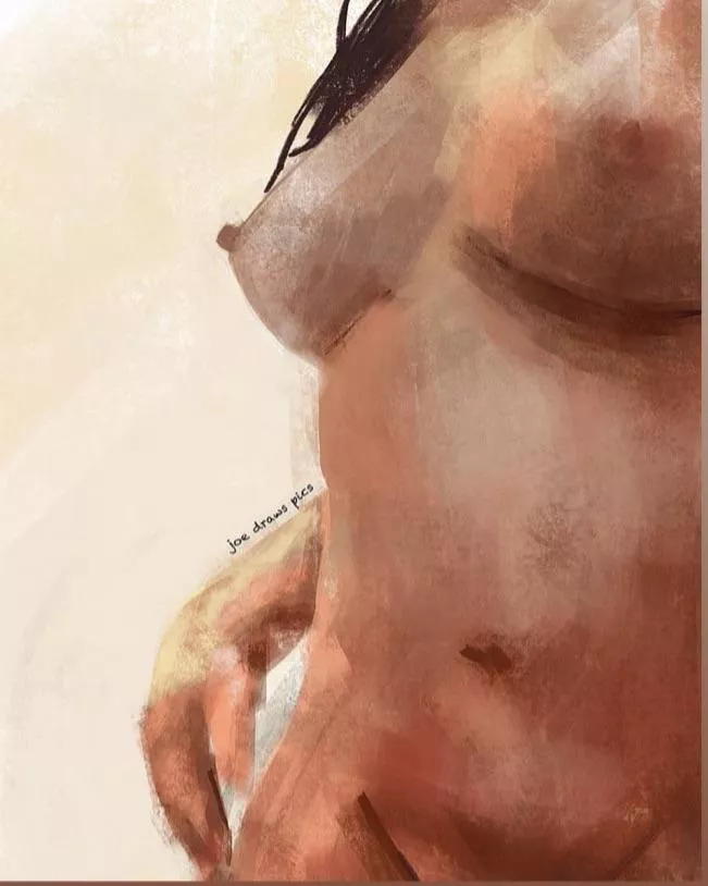 I wonder did the artist enjoy drawing my hard nipples?