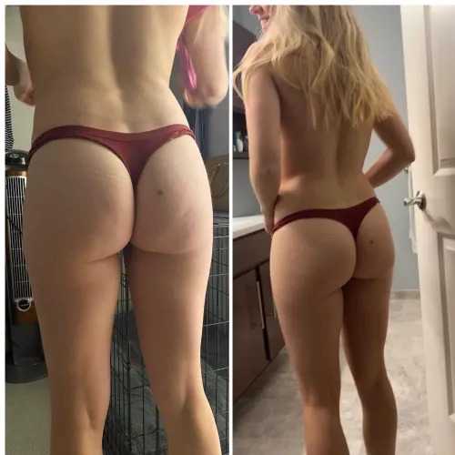 I wonder if she’s noticed that I always find an excuse to be in bedroom as she gets into shower