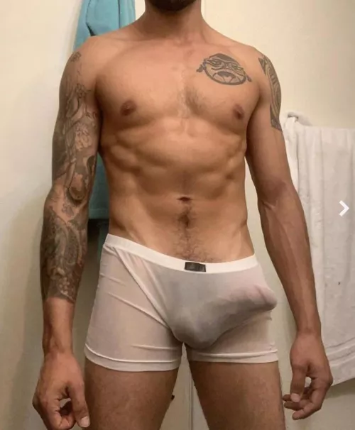 I wore my sheer briefs today
