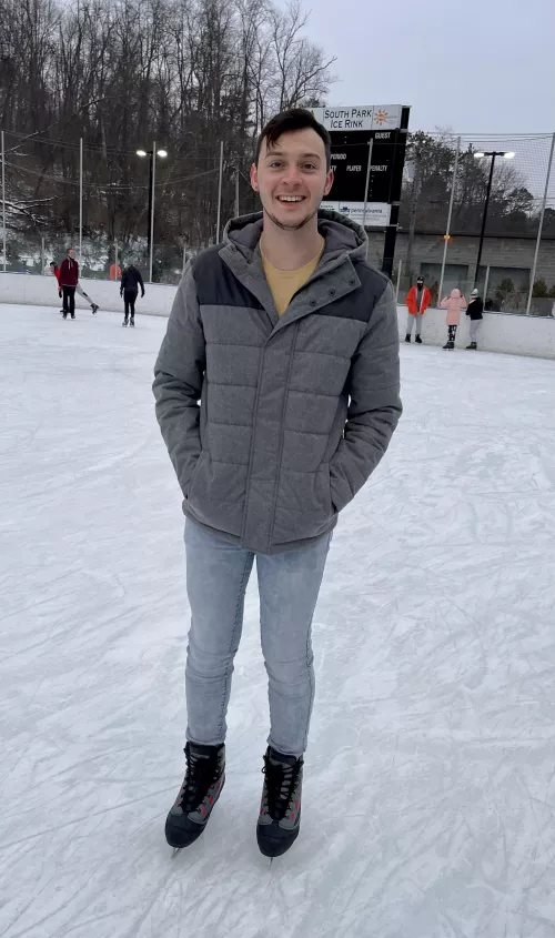 Ice skating is fun))