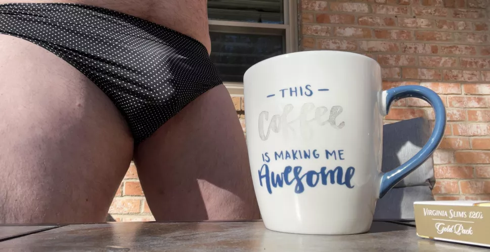 If coffee makes me awesome what do the panties do…?