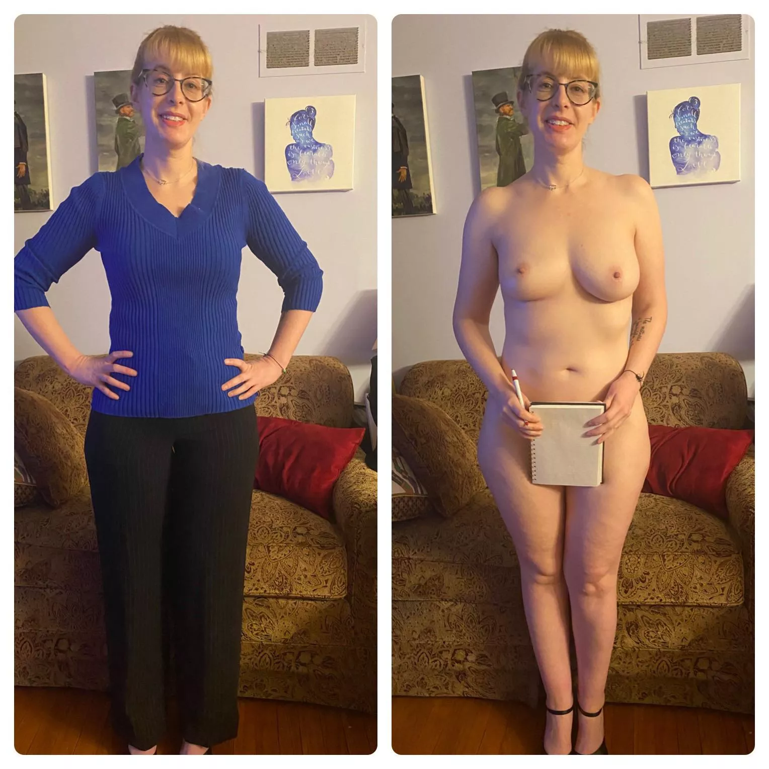 If I’m going to read poetry naked I have to write it naked