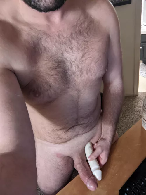 If this was a real cock along side mine would you rub us both..? (M)