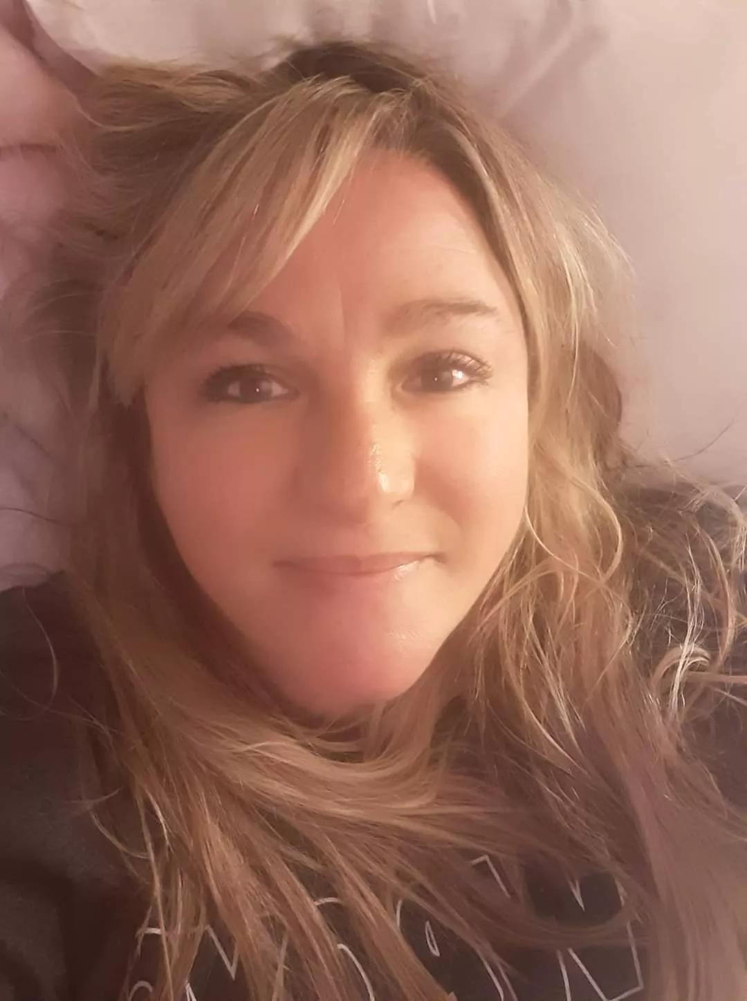 If u were on top of me with my legs spread wide open...fucking me slow and deep...and looked down at me, this is what u would see looking back at you 😎