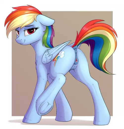 If you can beat me in a race I'll let you fuck me (DeltauraArt)