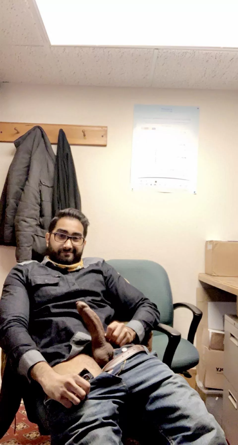 If you caught me in the office like this, what would you do?