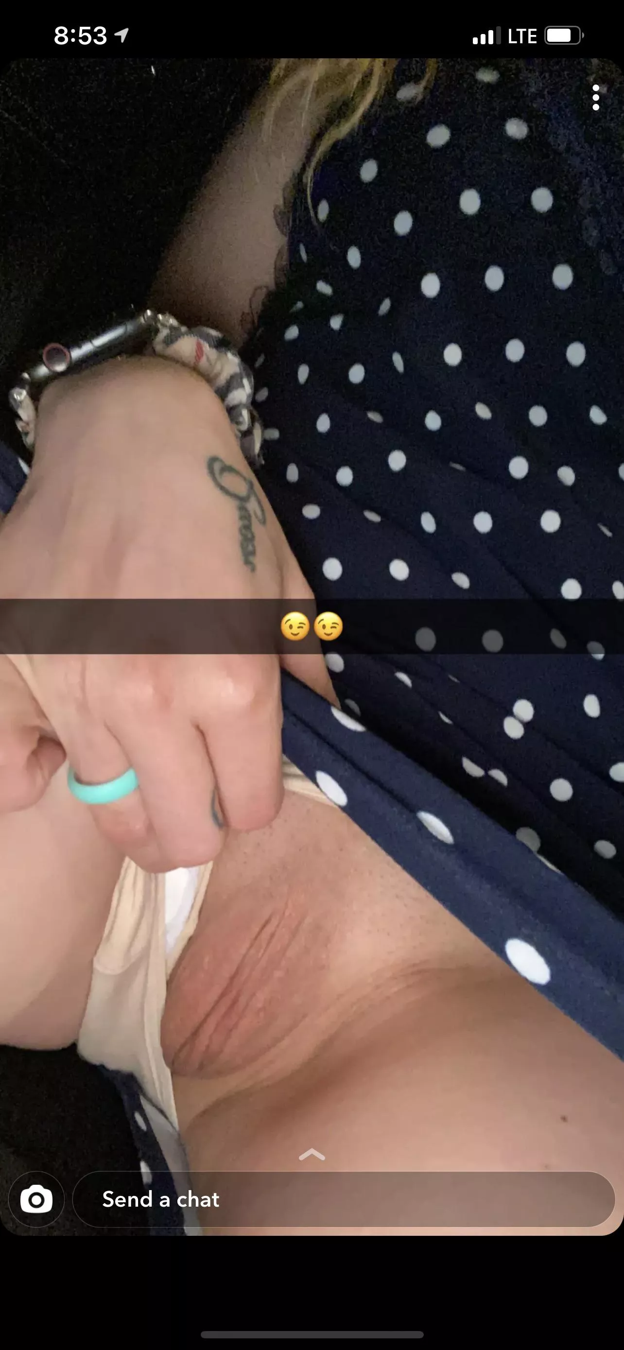 If you promise not to pull out I promise not to tell my husband.