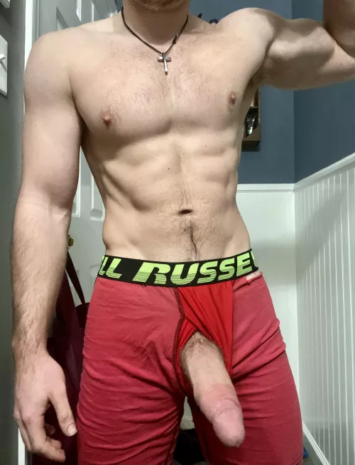 If you see my cock out would you give it a hand?