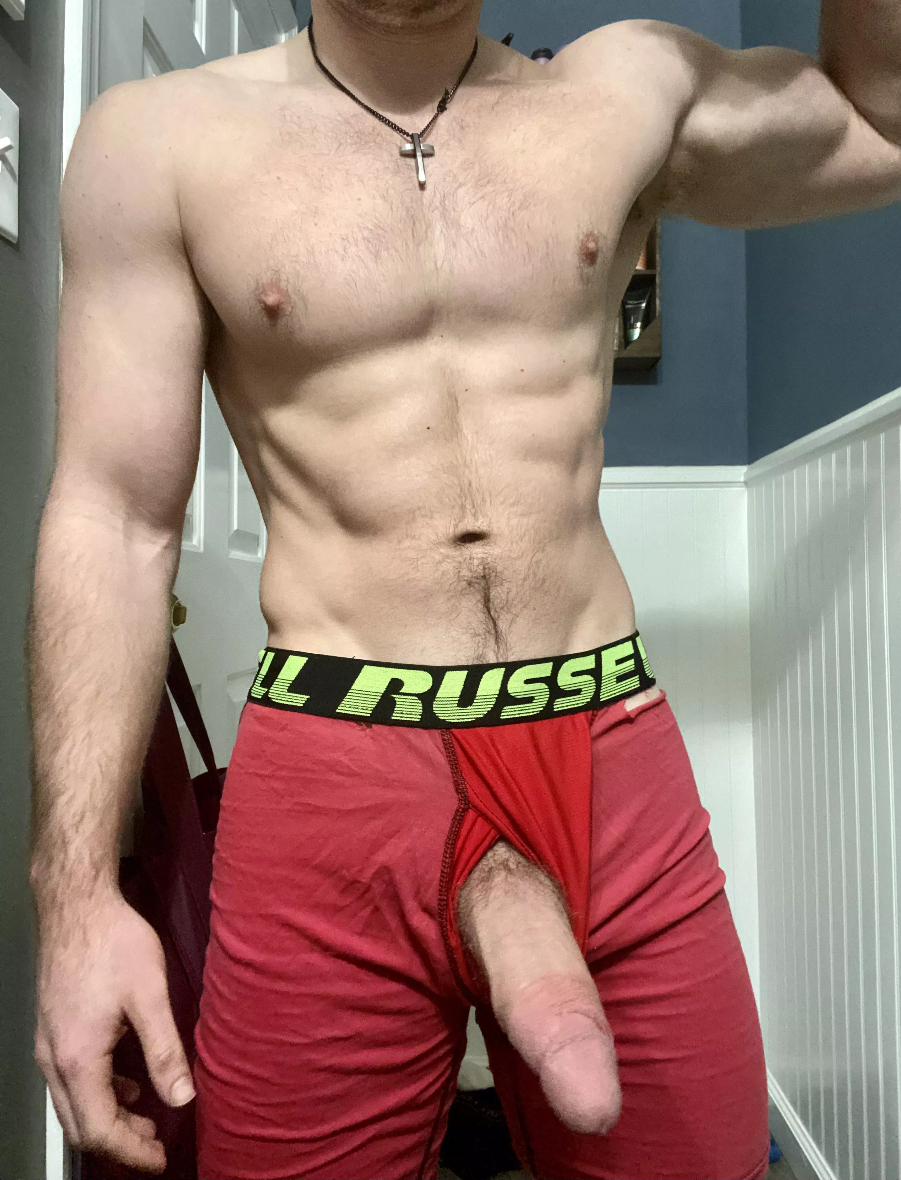 If you see my cock out would you give it a hand?