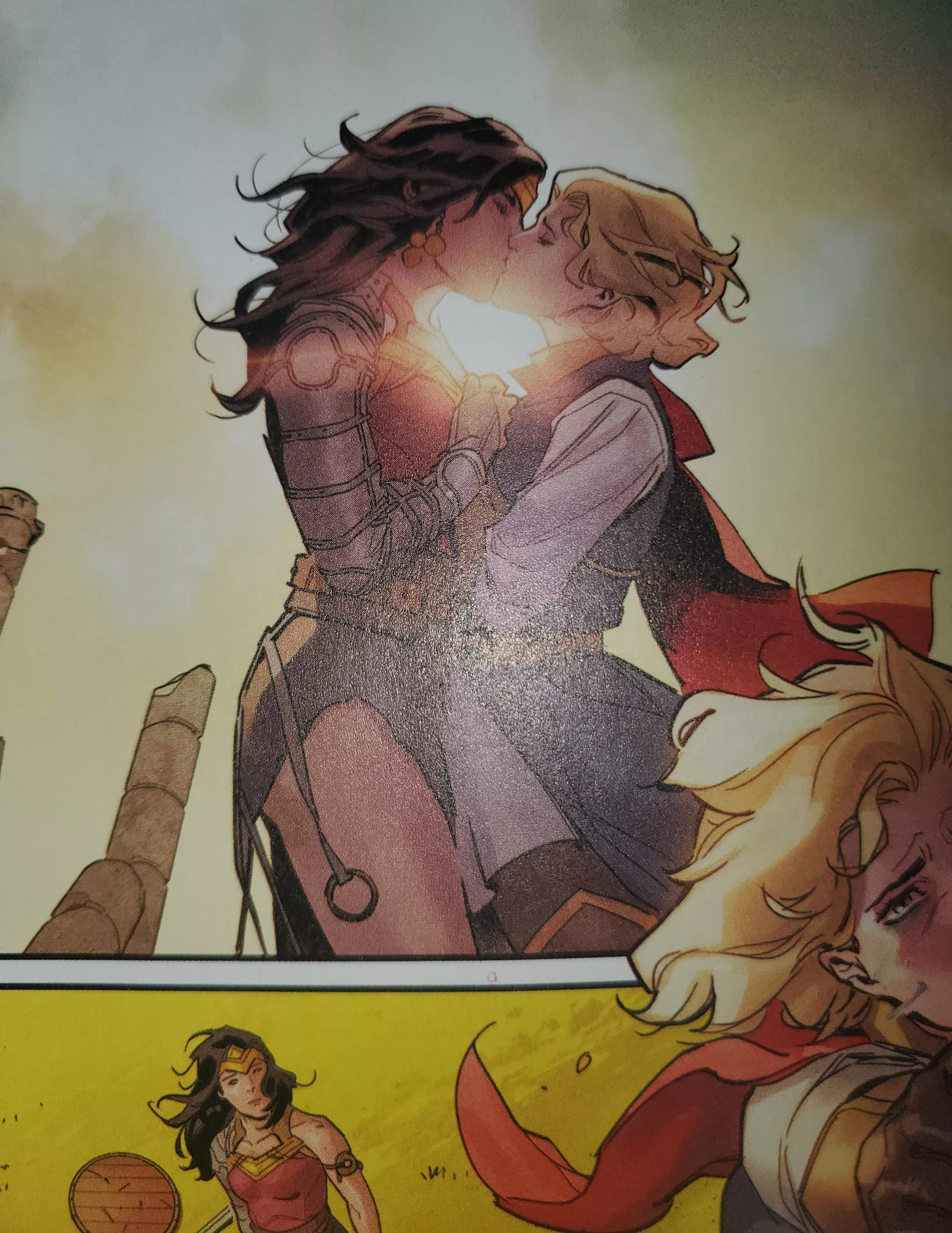 If you Ship Wonder Woman and Supergirl this is as close as we'll probably get. [Dark Knights of Steel #2]