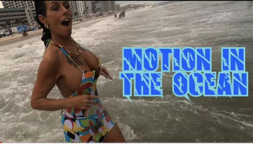 I'll post the video this came from in the comments. The top gets lower and slightly more see through the longer she is in the ocean.