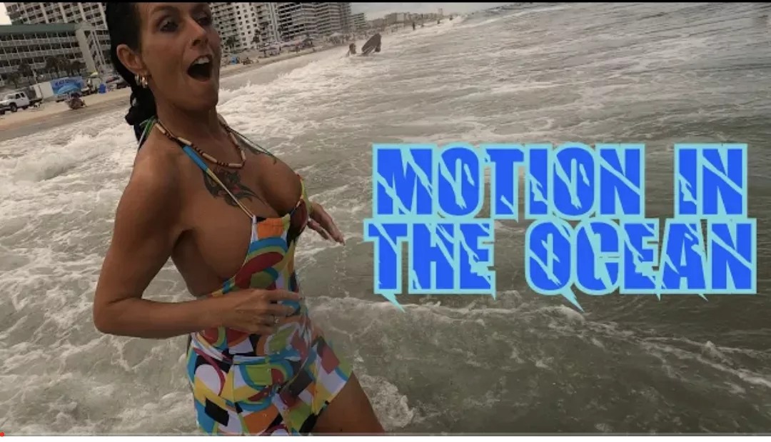 I'll post the video this came from in the comments. The top gets lower and slightly more see through the longer she is in the ocean.