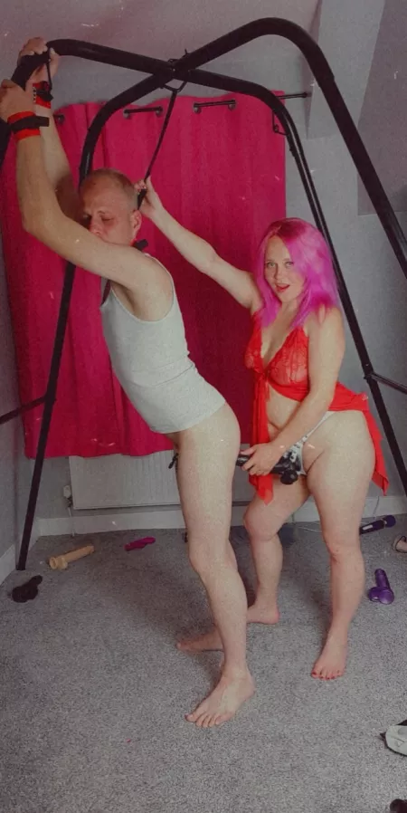 I'll tie you up and do as I wish, you'll take it and be my bitch 😈