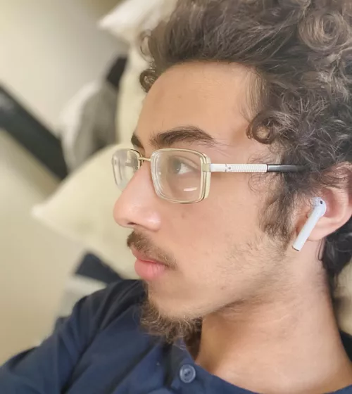 I'm 19 and should I keep my facial hair or cut it? I'm very insecure of my profile (especially my nose) but idk (Also excuse the fact I need to shave lol)
