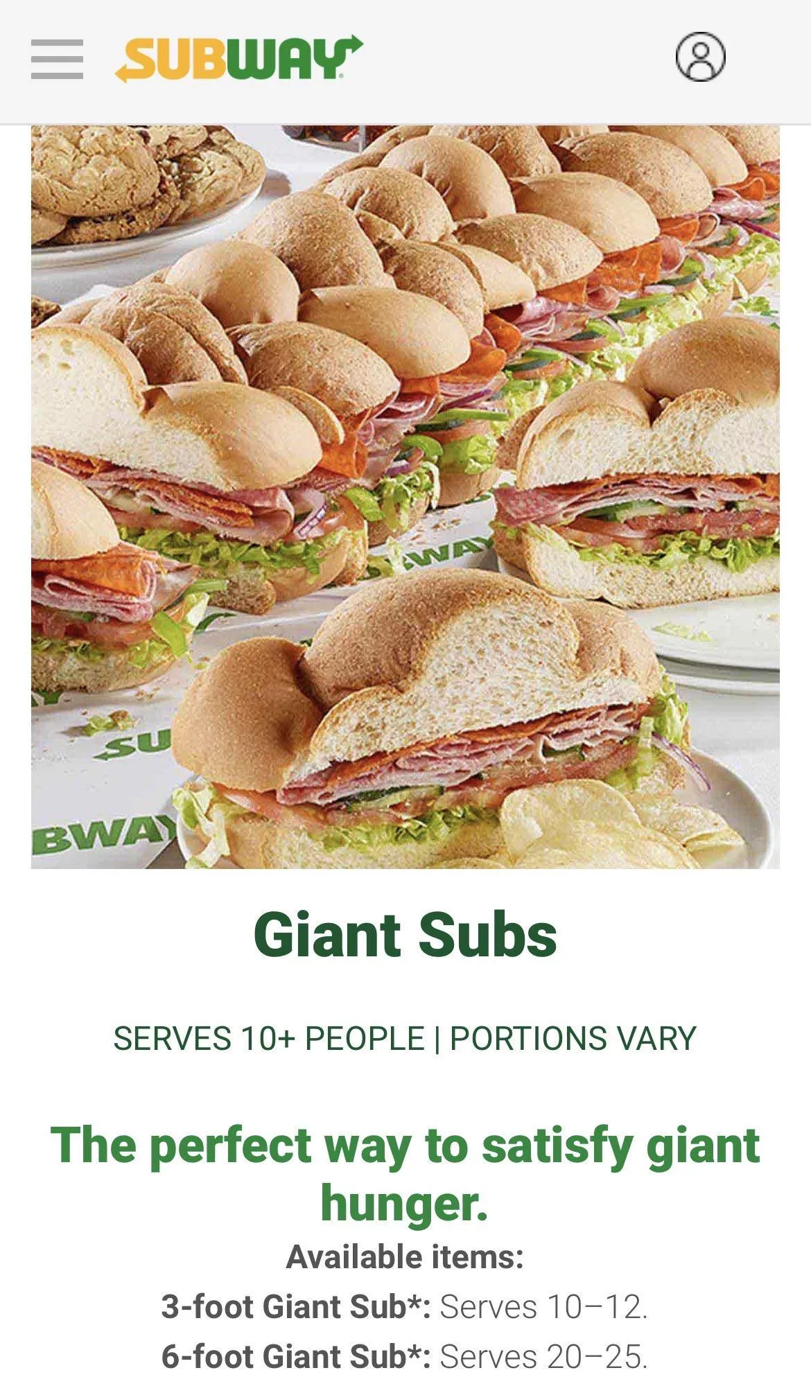 I’m a 6 foot sub and I think I’d get tired after serving 10-12. Subway you lying….