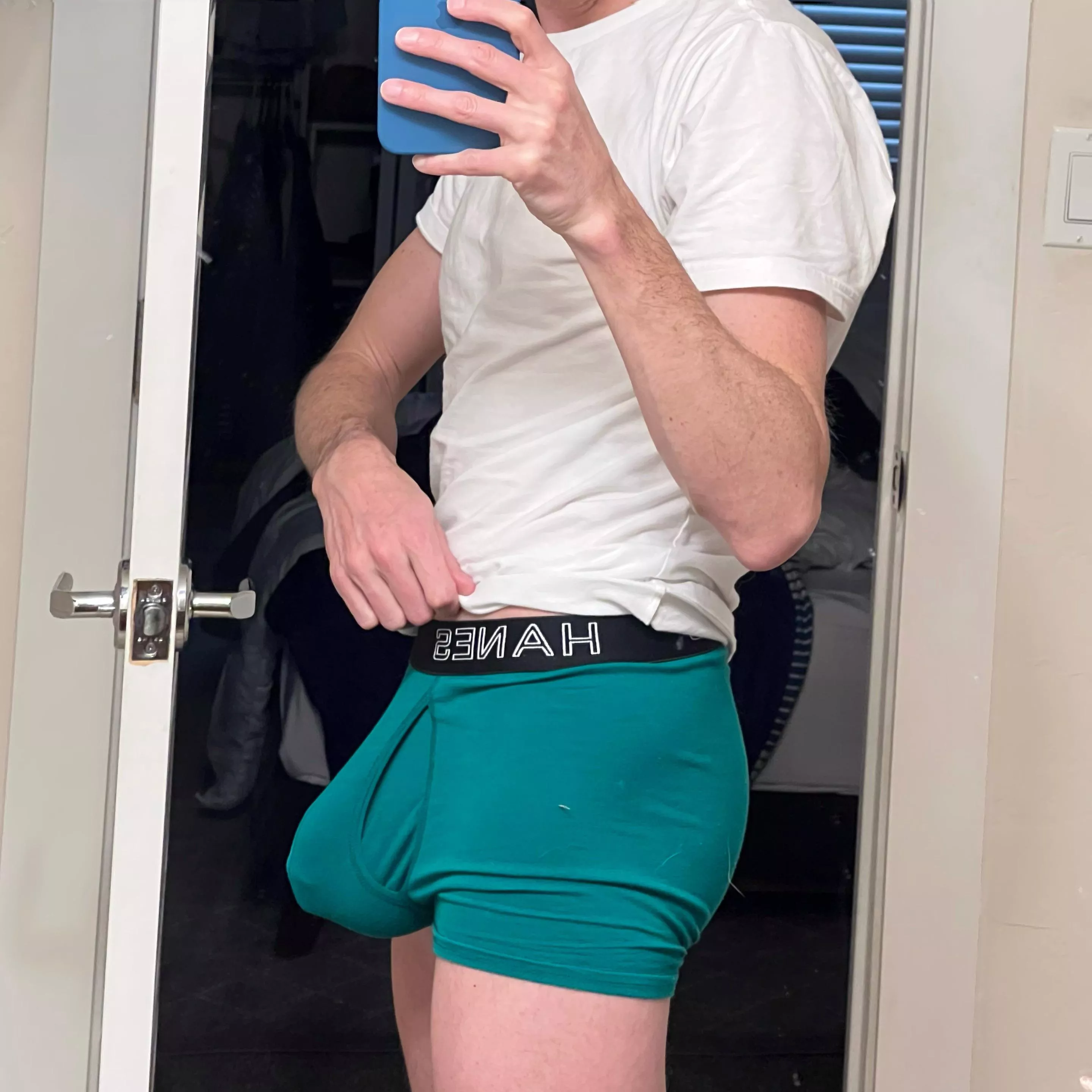 I’m a fan of the new Hanes Total Support Pouch trunks. You?