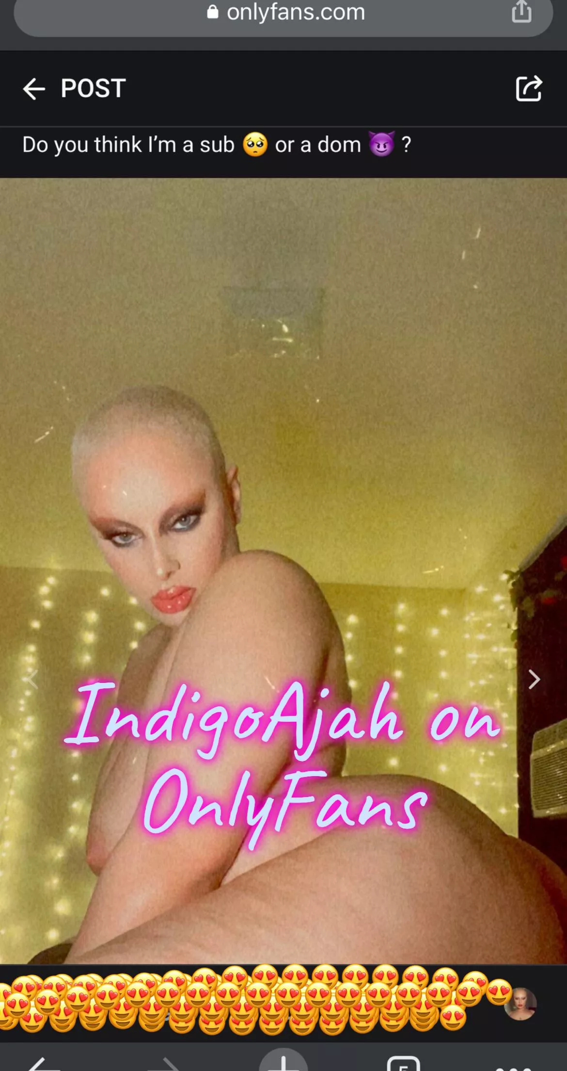 I’m a freak baby 😍🥴 Message me on OnlyFans and tell me what you would do to me 🤤💦 (IndigoAjah only $5.55 a month) 🔥🔥 I’m a freak baby 😍🥴 Message me on OnlyFans and tell me what you would do to me 🤤💦 (IndigoAjah only $5.55 a month) 🔥🔥