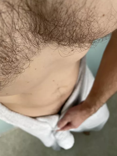 I’m all clean, but I don’t want to get dressed yet