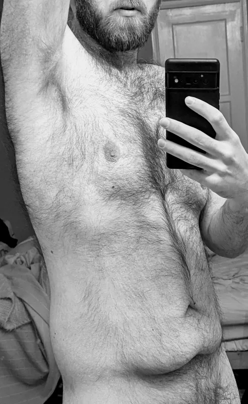 I'm at work, wishing I was naked at home.