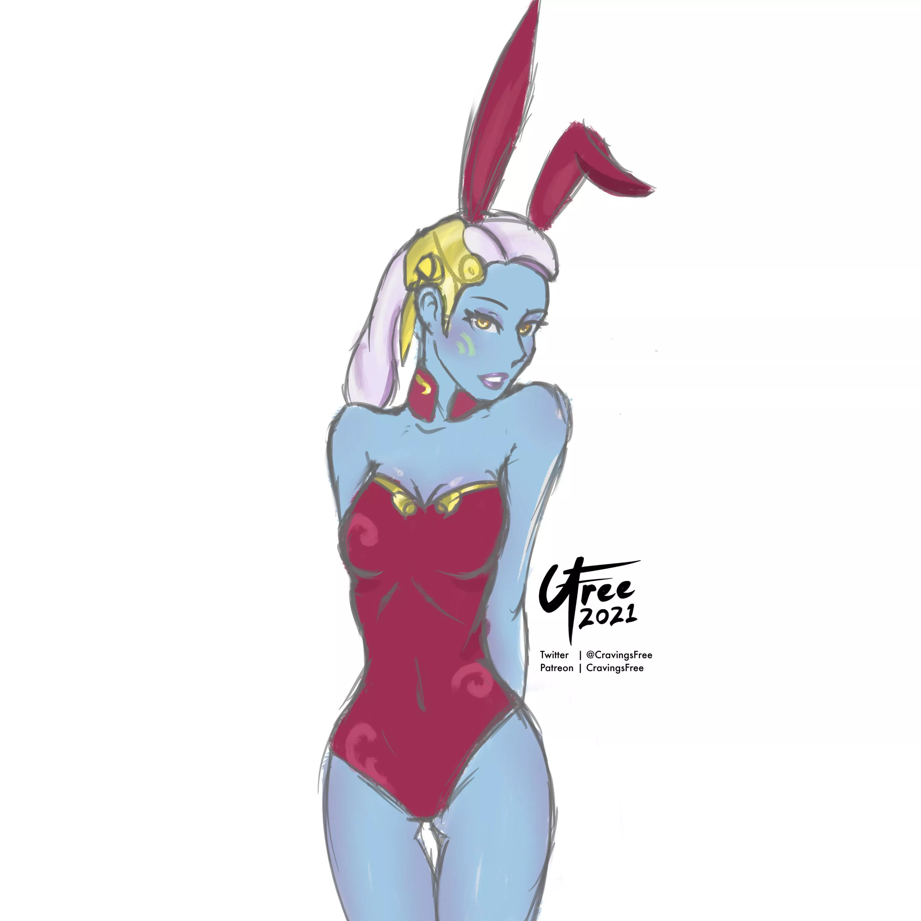 I’m Doing a Bunnysuit Sketch Everyday For All of October, Day 1: Senator Chuchi (CravingsFree)