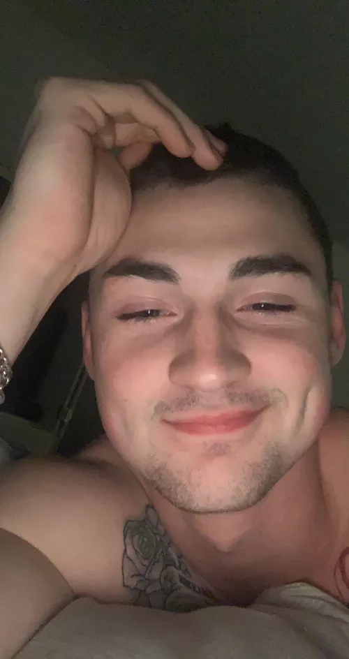 I’m laying here in bed waiting for you